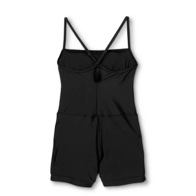 Cheap 🎉 Women's Square Neck Unitard One Piece Swimsuit - All in Motion™ Black 🧨 7 Cheap 🎉 Women's Square Neck Unitard One Piece Swimsuit - All in Motion™ Black 🧨 - Image 5