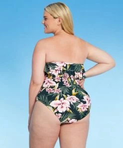 Best reviews of 🧨 Women's Bandeau Flounce High Coverage One Piece Swimsuit - Kona Sol™ Multi 👏