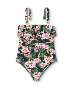 Best reviews of 🧨 Women's Bandeau Flounce High Coverage One Piece Swimsuit - Kona Sol™ Multi 👏 -Swimsuits Official Site unnamed file 8706