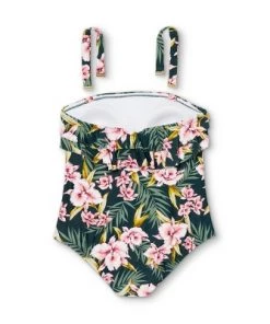 Best reviews of 🧨 Women's Bandeau Flounce High Coverage One Piece Swimsuit - Kona Sol™ Multi 👏 -Swimsuits Official Site unnamed file 8707