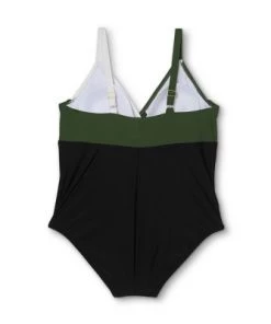 Best reviews of 👍 Kona Sol Women's Plus Size Wrap-Front Colorblock One Piece Swimsuit - Kono Sol™ Multi ⌛ -Swimsuits Official Site unnamed file 8717