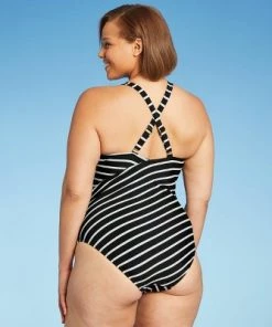 Buy ✨ Women's Plus Size Cross Back One Piece Swimsuit - Kona Sol™ Multi 🎉