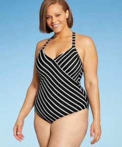 Buy ✨ Women's Plus Size Cross Back One Piece Swimsuit - Kona Sol™ Multi 🎉 -Swimsuits Official Site unnamed file 8743