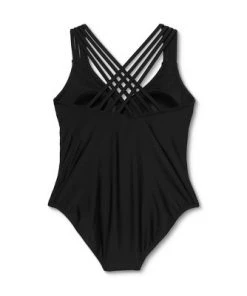 Deals 😍 Women's Plus Size Strappy Back One Piece Swimsuit - Kona Sol™ Black 🔥 14 Deals 😍 Women's Plus Size Strappy Back One Piece Swimsuit - Kona Sol™ Black 🔥 -Swimsuits Official Site unnamed file 8752