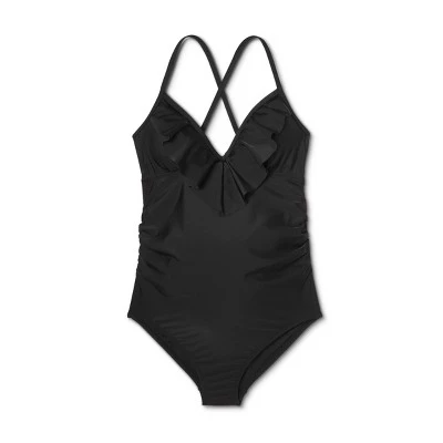 Buy 😍 Maternity Flounce One Piece Swimsuit - Isabel Maternity by Ingrid & Isabel™ Black ⌛ 4 Buy 😍 Maternity Flounce One Piece Swimsuit - Isabel Maternity by Ingrid & Isabel™ Black ⌛ - Image 2