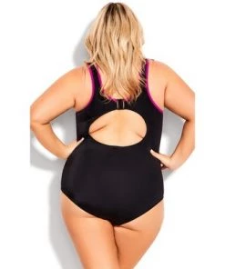 Best Sale 🔔 AVENUE | Spliced Racer Back 1 Piece - hot pink 👍
