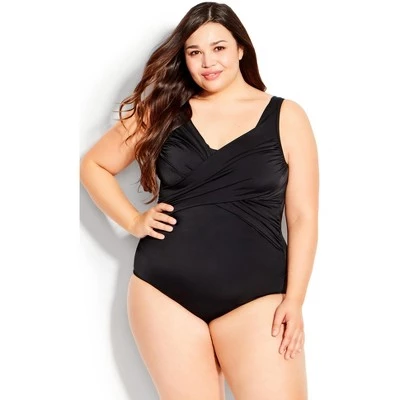 Brand new 🌟 AVENUE | Draped Bust 1 Piece - black 🔥 6 Brand new 🌟 AVENUE | Draped Bust 1 Piece - black 🔥 - Image 4