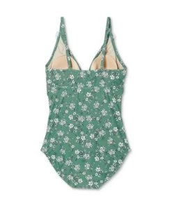 Hot Sale 🔥 V-Neck Micro Ruffle One Piece Maternity Swimsuit - Isabel Maternity by Ingrid & Isabel™ Floral 😀