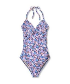 Hot Sale ⭐ Wrap Front Halter One Piece Maternity Swimsuit - Isabel Maternity by Ingrid & Isabel™ Floral ⭐ -Swimsuits Official Site unnamed file 8988