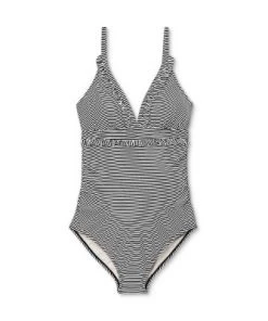 Best reviews of 🧨 V-Neck Micro Ruffle One Piece Maternity Swimsuit - Isabel Maternity by Ingrid & Isabel™ Striped ⌛ -Swimsuits Official Site unnamed file 8995