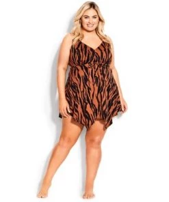 Deals 😀 AVENUE | Mauritius Swim Dress 👗 - tiger 🤩 -Swimsuits Official Site unnamed file 9042