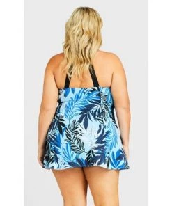 Best deal 🧨 City Chic AVENUE | Bamboo Swim Dress 👗 - navy 🛒