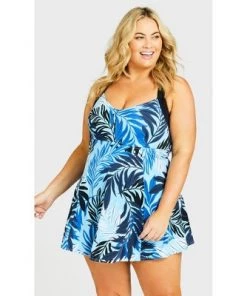 Best deal 🧨 City Chic AVENUE | Bamboo Swim Dress 👗 - navy 🛒 -Swimsuits Official Site unnamed file 9062