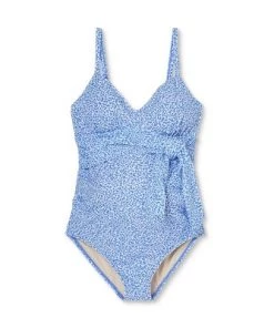 New ❤️ Tie-Front One Piece Maternity Swimsuit - Isabel Maternity by Ingrid & Isabel™ Animal Print 🛒 -Swimsuits Official Site unnamed file 9081
