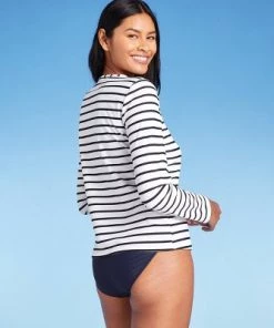 Best deal 👏 Women's Long Sleeve Crewneck Rash Guard - Kona Sol™ Blue 🛒