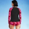 Buy 🌟 Women's Long Sleeve Rash Guard - All in Motion™ Black & Pink Floral 🌟 1 Buy 🌟 Women's Long Sleeve Rash Guard - All in Motion™ Black & Pink Floral 🌟 -Swimsuits Official Site unnamed file 9164