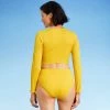 Outlet 👏 Women's Twist-Front Ribbed Long Sleeve Cropped Rash Guard - All in Motion™ Golden Yellow 🌟 1 Outlet 👏 Women's Twist-Front Ribbed Long Sleeve Cropped Rash Guard - All in Motion™ Golden Yellow 🌟 -Swimsuits Official Site unnamed file 9176