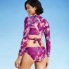 Coupon 😀 Women's Tie Back Long Sleeve Cropped Rash Guard - All in Motion™ Purple Floral ⭐ 1 Coupon 😀 Women's Tie Back Long Sleeve Cropped Rash Guard - All in Motion™ Purple Floral ⭐ -Swimsuits Official Site unnamed file 9192