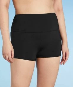 Best deal 🛒 Women's High Waist Swim Boyshorts - Kona Sol™ Black ✨ -Swimsuits Official Site unnamed file 9219