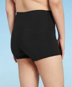 Best deal 🛒 Women's High Waist Swim Boyshorts - Kona Sol™ Black ✨ -Swimsuits Official Site unnamed file 9220