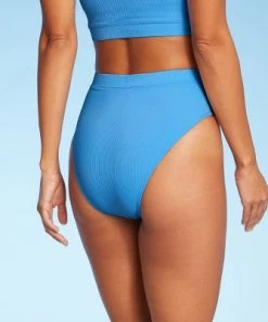 Best deal ā¤ļø Juniors' Ribbed High Leg High Waist Bikini Bottom - Xhilaration⢠Olive Green ā