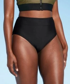 Brand new 👏 Women's High Waist Bikini Bottom - All in Motion™ Black 👏 -Swimsuits Official Site unnamed file 935