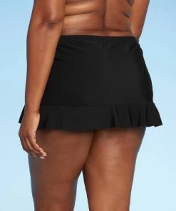 Flash Sale ❤️ Women's Ruffle Swim Skirt - Aqua Green® Black 👍 -Swimsuits Official Site unnamed file 9370