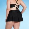 Outlet 💯 Women's Plus Size Swim Skirtini - Kona Sol™ Black 🌟 -Swimsuits Official Site unnamed file 9387
