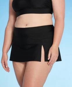 Outlet 💯 Women's Plus Size Swim Skirtini - Kona Sol™ Black 🌟 -Swimsuits Official Site unnamed file 9394
