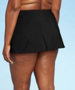 Outlet 👏 Women's Split Swim Skirt - Aqua Green® Black 🧨 -Swimsuits Official Site unnamed file 9409