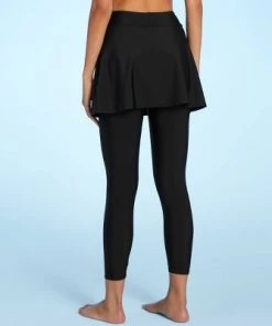 Buy 🔥 Women's High Waist Swim Skirt with Leggings - Kona Sol™ Black 😀
