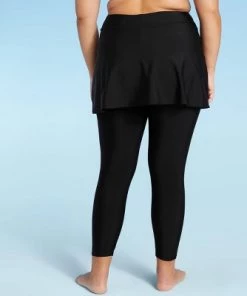 Buy 🔥 Women's High Waist Swim Skirt with Leggings - Kona Sol™ Black 😀 -Swimsuits Official Site unnamed file 9430