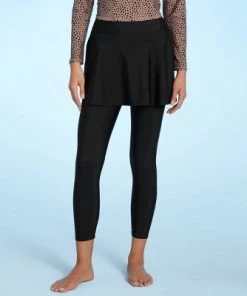 Buy 🔥 Women's High Waist Swim Skirt with Leggings - Kona Sol™ Black 😀 -Swimsuits Official Site unnamed file 9436