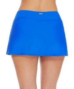Best Pirce 👏 Sunsets Women's Electric Blue Sporty Skirted Bikini Bottom - 40B-ELEBL ⭐