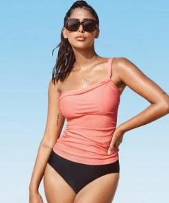 Buy 🌟 Women's Peachy One Shoulder Tankini Swimsuit Ruched Bathing Suit-Cupshe 💯 -Swimsuits Official Site unnamed file 9528