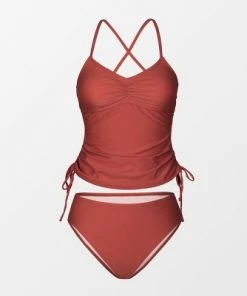 Cheapest 🎁 Women's Tankini Swimsuit Lace Up Ruched Criss Cross Bathing Suit- Cupshe ✨ -Swimsuits Official Site unnamed file 9534