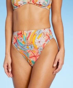 Top 10 💯 Juniors' High Leg High Waist Bikini Bottom - Xhilaration™ Floral Print 🎁 -Swimsuits Official Site unnamed file 956