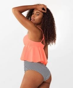 Cheapest 💯 Women's High Waisted Tankini Swimsuit Ruffled Twist Bathing Suit-Cupshe 😍