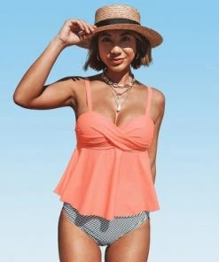 Cheapest 💯 Women's High Waisted Tankini Swimsuit Ruffled Twist Bathing Suit-Cupshe 😍 15 Cheapest 💯 Women's High Waisted Tankini Swimsuit Ruffled Twist Bathing Suit-Cupshe 😍 -Swimsuits Official Site unnamed file 9574