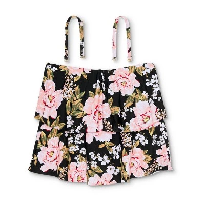 Brand new 👍 Women's Tiered Bandeau Tankini Top - Kona Sol™ Black 😍 6 Brand new 👍 Women's Tiered Bandeau Tankini Top - Kona Sol™ Black 😍 - Image 4