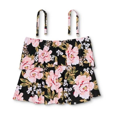 Brand new 👍 Women's Tiered Bandeau Tankini Top - Kona Sol™ Black 😍 7 Brand new 👍 Women's Tiered Bandeau Tankini Top - Kona Sol™ Black 😍 - Image 5