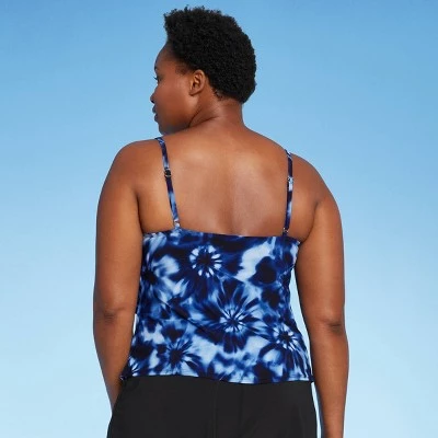 Buy 🌟 Women's Printed Tiered Tankini Top - Aqua Green® Animal Print ⌛ 5 Buy 🌟 Women's Printed Tiered Tankini Top - Aqua Green® Animal Print ⌛ - Image 3