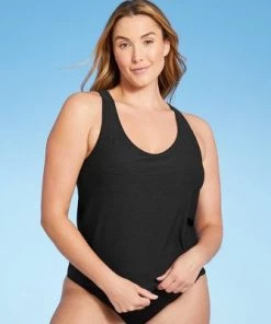 Buy 💯 Women's Tie Back Tankini Top - Kona Sol™ Black 🧨 -Swimsuits Official Site unnamed file 9628