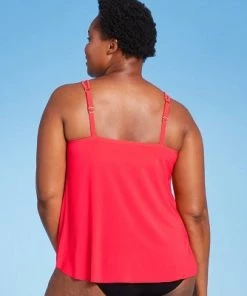 Cheapest 🔥 Women's High Neck Keyhole Tankini Top - Aqua Green® Flamingo ❤️ -Swimsuits Official Site unnamed file 9666