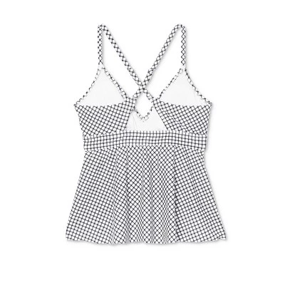 Brand new 🧨 Women's Plunge Criss Cross Peplum Tankini Top - Kona Sol™ Black 😍 7 Brand new 🧨 Women's Plunge Criss Cross Peplum Tankini Top - Kona Sol™ Black 😍 - Image 5