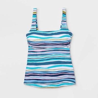 Buy 🎉 Women's Square Neck Tankini Top - Kona Sol™ Oxford Blue ✨ 6 Buy 🎉 Women's Square Neck Tankini Top - Kona Sol™ Oxford Blue ✨ - Image 4