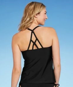 Deals 🛒 Women's Double X-Back Tankini Top - Kona Sol™ Dark Green 👍