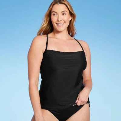 Deals ๐ Women's Double X-Back Tankini Top - Kona Solโข Dark Green ๐ 4 Deals ๐ Women's Double X-Back Tankini Top - Kona Solโข Dark Green ๐ - Image 2