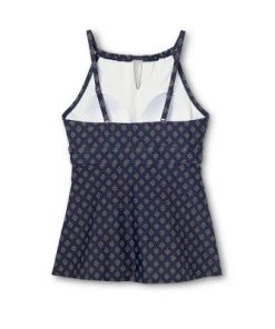 Cheap 🧨 Women's Keyhole High Neck Tankini Top - Kona Sol™ Oxford Blue 🎁 -Swimsuits Official Site unnamed file 9785