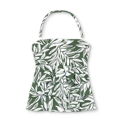 Brand new ๐ Women's Bandeau Tiered Tankini Top - Kona Solโข Dark Green ๐ 6 Brand new ๐ Women's Bandeau Tiered Tankini Top - Kona Solโข Dark Green ๐ - Image 4